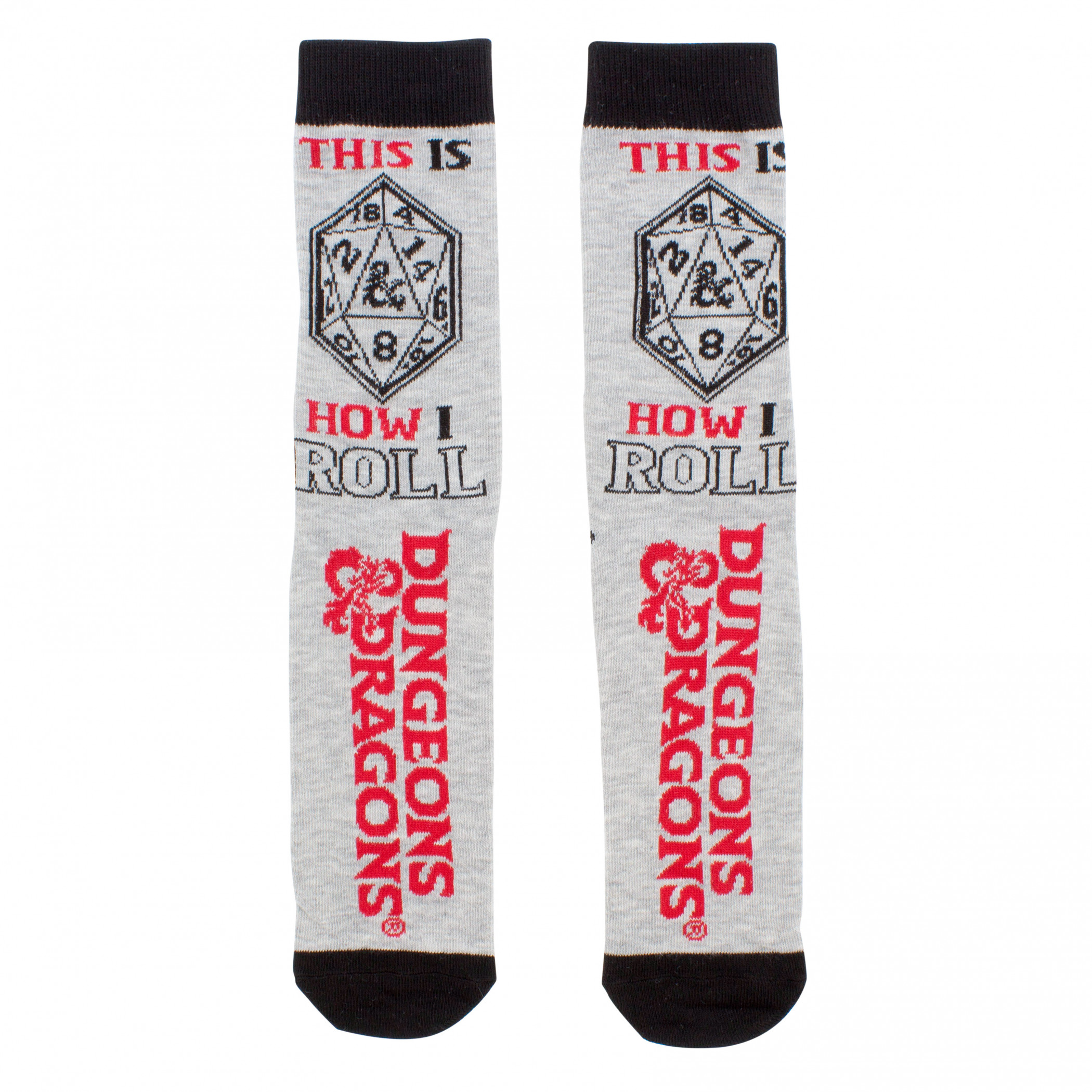 Dungeons and Dragons Assorted 6-Pack Crew Socks